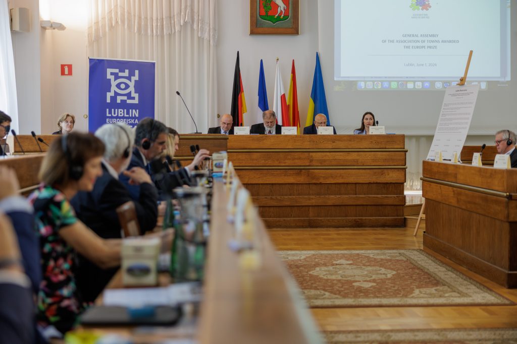 l'Assemblée générale de l'Association des villes lauréates du Prix de l’Europe à l'Hôtel de Ville de Lublin